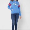 Modrá dámská pletená mikina s kapucí Ralph Lauren Graphic Modrá dámská pletená mikina s kapucí Ralph Lauren Graphic