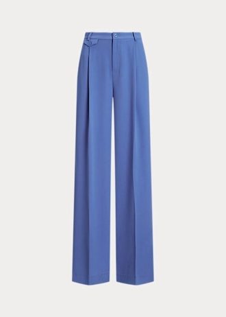 Modré dámské plisované Georgette Kalhoty Ralph Lauren