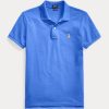 Modré dámské polokošile Ralph Lauren Classic Fit Mesh Polo Modré dámské polokošile Ralph Lauren Classic Fit Mesh Polo