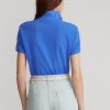 Modré dámské polokošile Ralph Lauren Classic Fit Mesh Polo Modré dámské polokošile Ralph Lauren Classic Fit Mesh Polo