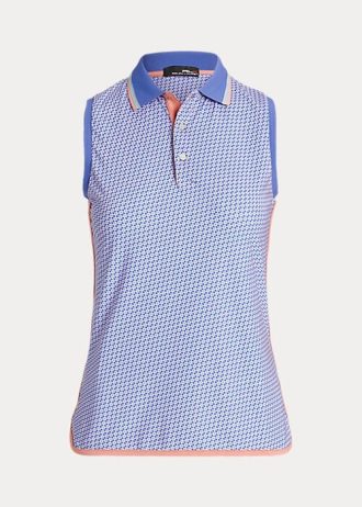 Modré dámské polokošile Ralph Lauren Performance bez rukávů
