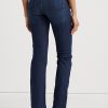 Modré dámské rovné džíny Ralph Lauren se středním růstem Modré dámské rovné džíny Ralph Lauren se středním růstem