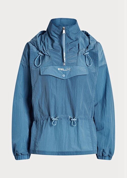 Modrá dámská sbalitelná průsvitná větrovka Ralph Lauren Modrá dámská sbalitelná průsvitná větrovka Ralph Lauren