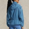 Modrá dámská sbalitelná průsvitná větrovka Ralph Lauren Modrá dámská sbalitelná průsvitná větrovka Ralph Lauren