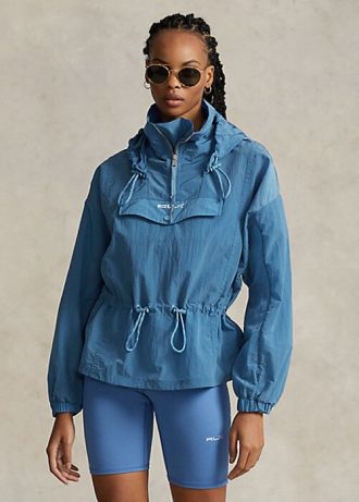 Modrá dámská sbalitelná Ripstop větrovka Ralph Lauren