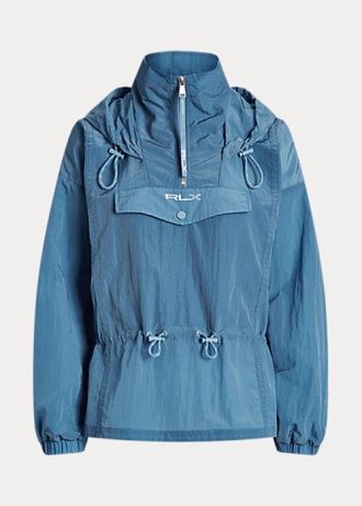 Modrá dámská sbalitelná Ripstop větrovka Ralph Lauren