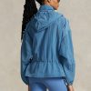 Modrá dámská sbalitelná Ripstop větrovka Ralph Lauren