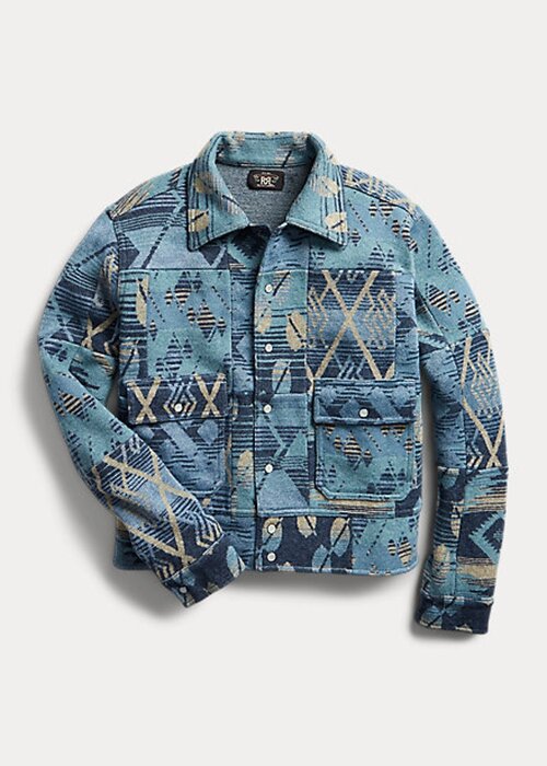 Modré dámské svetry Ralph Lauren Patchwork Modré dámské svetry Ralph Lauren Patchwork