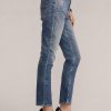 Modré dámské vysoké úzké džíny Ralph Lauren 861