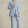 Modré dámské zkrácené kalhoty Ralph Lauren Chambray Kick-Flare