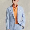 Modré pánské blejzry Ralph Lauren Chambray Suit