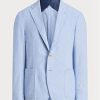 Modré pánské blejzry Ralph Lauren Chambray Suit