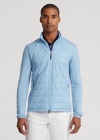Modré pánské bundy Ralph Lauren Hybrid Mockneck Modré pánské bundy Ralph Lauren Hybrid Mockneck