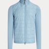 Modré pánské bundy Ralph Lauren Hybrid Mockneck Modré pánské bundy Ralph Lauren Hybrid Mockneck