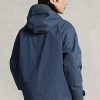 Modré pánské bundy Ralph Lauren Twill s kapucí Modré pánské bundy Ralph Lauren Twill s kapucí