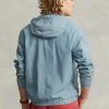 Modré pánské bundy s kapucí Ralph Lauren Indigo Chambray Modré pánské bundy s kapucí Ralph Lauren Indigo Chambray