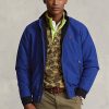 Modré pánské bundy s raglánovým rukávem Ralph Lauren