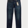Modré pánské džíny Ralph Lauren High Slim Bayview Selvedge Jeans