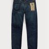 Modré pánské džíny Ralph Lauren High Slim Bayview Selvedge Jeans