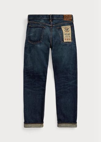 Modré pánské džíny Ralph Lauren High Slim Bayview Selvedge Jeans