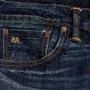 Modré pánské džíny Ralph Lauren High Slim Bayview Selvedge Jeans