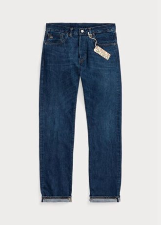 Modré pánské džíny Ralph Lauren Slim Fit Eastridge Selvedge