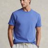 Modrá pánská dresová trička Ralph Lauren Classic Fit těžké váhy Modrá pánská dresová trička Ralph Lauren Classic Fit těžké váhy