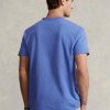 Modrá pánská dresová trička Ralph Lauren Classic Fit těžké váhy Modrá pánská dresová trička Ralph Lauren Classic Fit těžké váhy