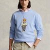 Modrá pánská fleecová mikina Ralph Lauren Polo Bear