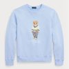 Modrá pánská fleecová mikina Ralph Lauren Polo Bear