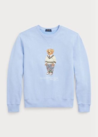 Modrá pánská fleecová mikina Ralph Lauren Polo Bear
