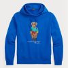 Modrá pánská fleecová mikina Ralph Lauren Polo Bear