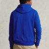 Modrá pánská fleecová mikina s kapucí Ralph Lauren Big Polo Crest