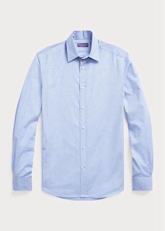 Modré pánské formální košile Ralph Lauren End-on-end