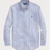 Modré pánské formální košile Slim Fit proužkovaný popelín Ralph Lauren
