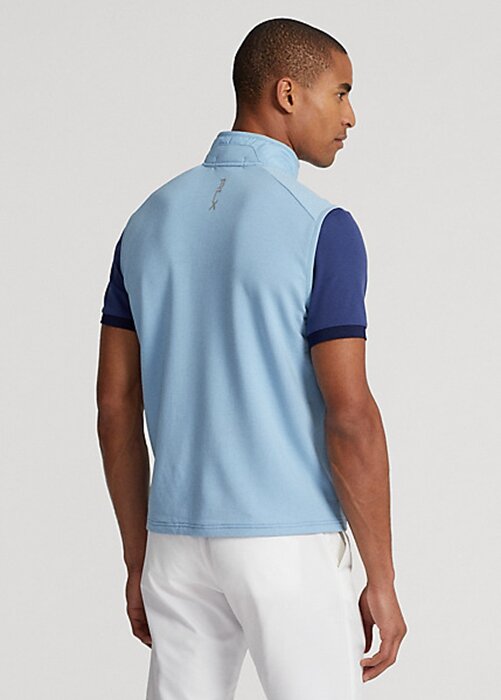 Modrá pánská hybridní mockneck vesta Ralph Lauren Modrá pánská hybridní mockneck vesta Ralph Lauren
