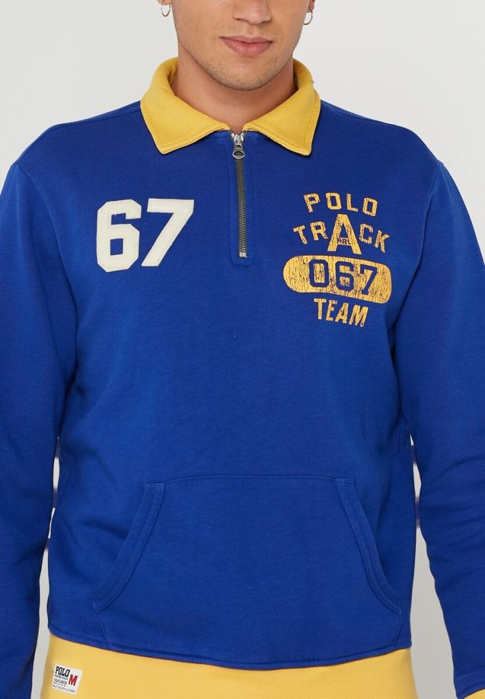 Modrá pánská mikina Ralph Lauren Essential
