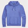 Modrá pánská mikina s dvojitým úpletem Ralph Lauren