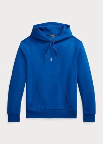 Modrá pánská mikina s dvojitým úpletem Ralph Lauren