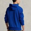 Modrá pánská mikina s dvojitým úpletem Ralph Lauren