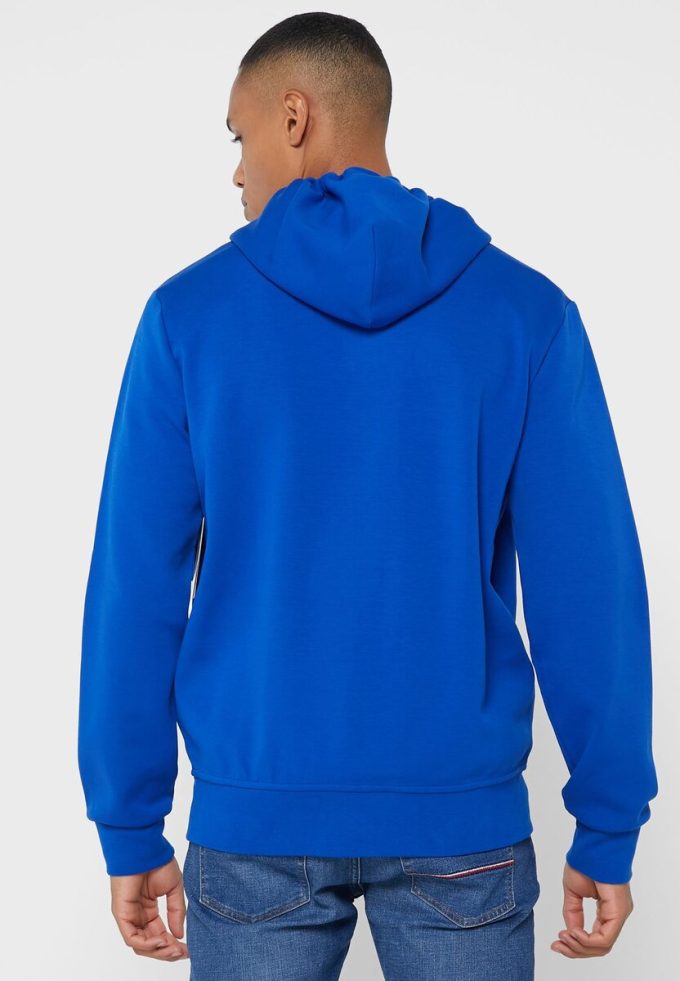 Modrá pánská mikina s kapucí Ralph Lauren Essential