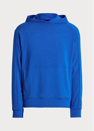 Modrá pánská mikina s kapucí Ralph Lauren French Terry