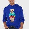 Modrá pánská mikina s kapucí Ralph Lauren Graphic
