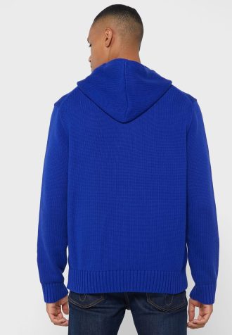 Modrá pánská mikina s kapucí Ralph Lauren Graphic