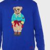 Modrá pánská mikina s kapucí Ralph Lauren Graphic