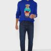 Modrá pánská mikina s kapucí Ralph Lauren Graphic