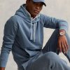 Modrá pánská mikina s kapucí Ralph Lauren z organické bavlny