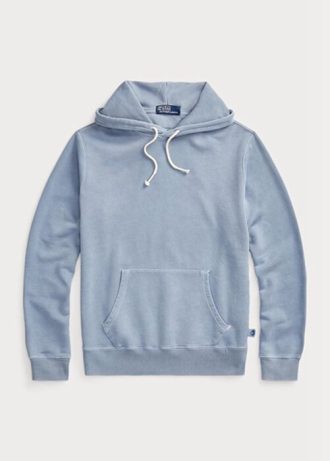 Modrá pánská mikina s kapucí Ralph Lauren z organické bavlny