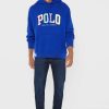 Modrá pánská mikina s logem Ralph Lauren Modrá pánská mikina s logem Ralph Lauren