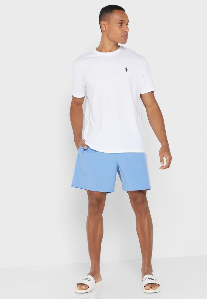 Modré pánské šortky Ralph Lauren Essential Swim Modré pánské šortky Ralph Lauren Essential Swim